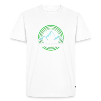 La Zugspitze comme une montagne - T-shirt Premium bio Homme - blanc - Devant - Nico (187cm)