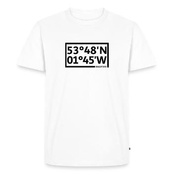 Coordonnées de Bradford - T-shirt Premium bio Homme - blanc - Devant - Nico (187cm)