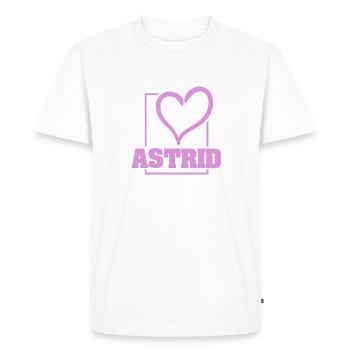 Astrid as Bachelorette - Men's Premium Organic T-Shirt - white - Front - Nico (187cm)