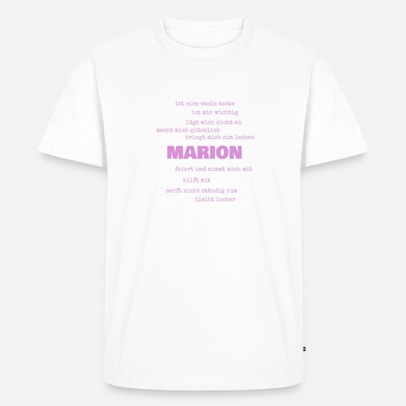 Sprüche Marion - Männer Premium Bio T-Shirt - undefined