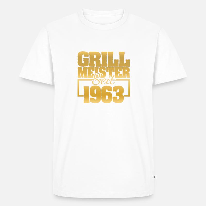 Grillinstructor 1963 - Männer Premium Bio T-Shirt - undefined