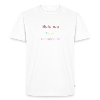 Équilibriste #1Neu 8 - T-shirt Premium bio Homme - blanc - Devant - Nico (187cm)