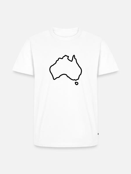 Australia logo - T-shirt Premium bio Homme - blanc