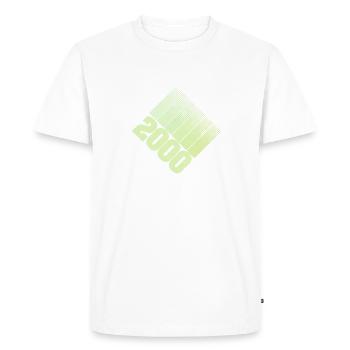 Prénom Année2000 - T-shirt Premium bio Homme - blanc - Devant - Nico (187cm)