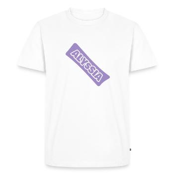 Naissance Alyssia - T-shirt Premium bio Homme - blanc - Devant - Nico (187cm)