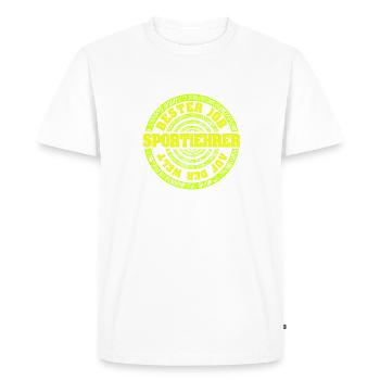 Physical education as a job - Men's Premium Organic T-Shirt - white - Front - Nico (187cm)