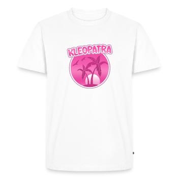 Cléopâtre en vacances - T-shirt Premium bio Homme - blanc - Devant - Nico (187cm)