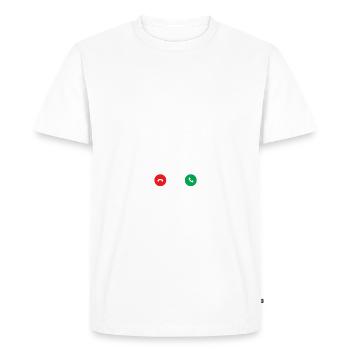 CRICKET RUFT MICH - Men's Premium Organic T-Shirt - white - Front - Nico (187cm)