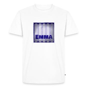 Name Emma Gift Idea - Men's Premium Organic T-Shirt - white - Front - Nico (187cm)