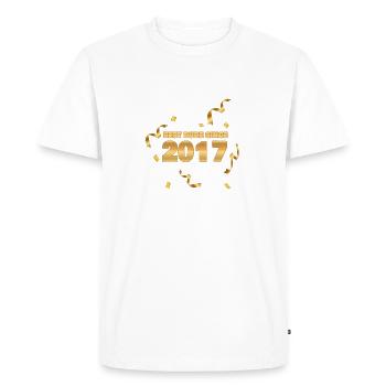 Année : 2017 - T-shirt Premium bio Homme - blanc - Devant - Nico (187cm)