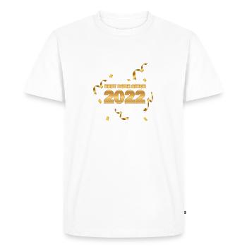 Année 2022 - T-shirt Premium bio Homme - blanc - Devant - Nico (187cm)