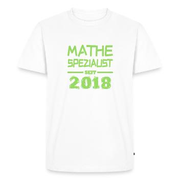 2018 - T-shirt Premium bio Homme - blanc - Devant - Nico (187cm)