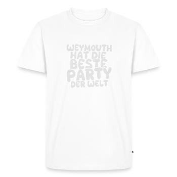 Holiday destination Weymouth - Men's Premium Organic T-Shirt - white - Front - Nico (187cm)