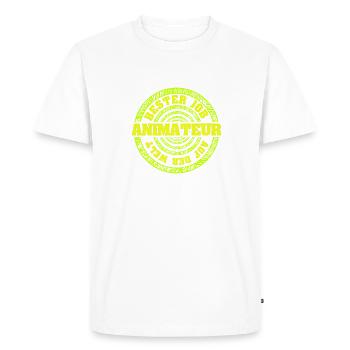 Gift for entertainer - Men's Premium Organic T-Shirt - white - Front - Nico (187cm)