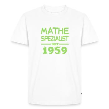 1959 1959 - T-shirt Premium bio Homme - blanc - Devant - Nico (187cm)