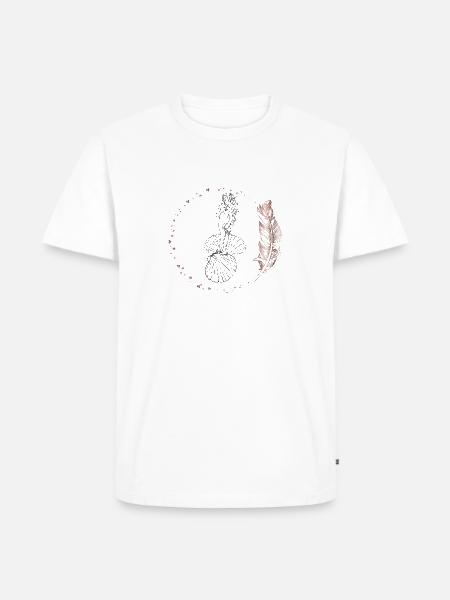 Venus Whisper - Männer Premium Bio T-Shirt - Weiß