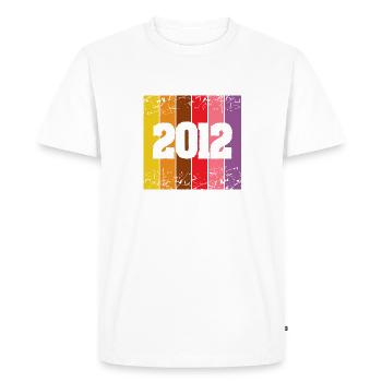 2012 2012 - T-shirt Premium bio Homme - blanc - Devant - Nico (187cm)