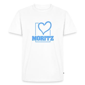 Cadeau pour Moritz - T-shirt Premium bio Homme - blanc - Devant - Nico (187cm)