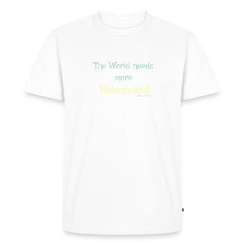 Équilibriste #1Neu 4 - T-shirt Premium bio Homme - blanc - Devant - Nico (187cm)