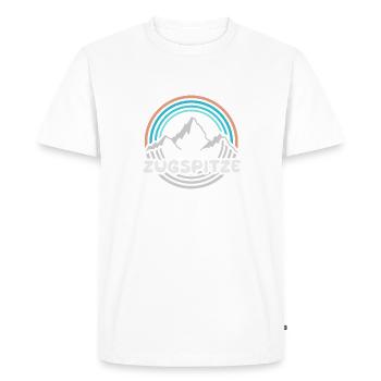 La Zugspitze comme une montagne - T-shirt Premium bio Homme - blanc - Devant - Nico (187cm)