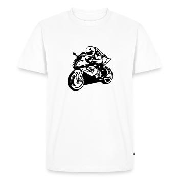 cb24_superbike4 - T-shirt Premium bio Homme - blanc - Devant - Nico (187cm)