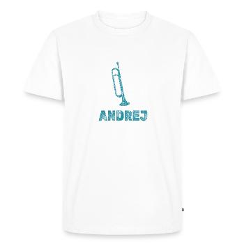 Fanfare Andrej - T-shirt Premium bio Homme - blanc - Devant - Nico (187cm)