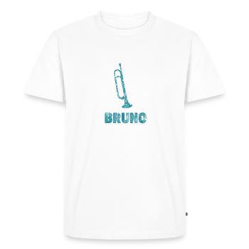 Bruno - T-shirt Premium bio Homme - blanc - Devant - Nico (187cm)