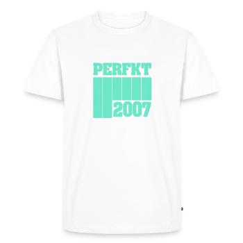 2007 - T-shirt Premium bio Homme - blanc - Devant - Nico (187cm)