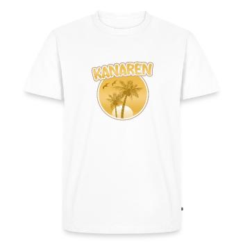 Vacances Îles Canaries - T-shirt Premium bio Homme - blanc - Devant - Nico (187cm)