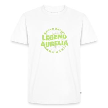 Cadeau pour Aurelia - T-shirt Premium bio Homme - blanc - Devant - Nico (187cm)