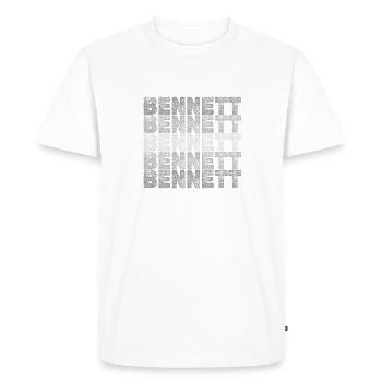 Don pour Bennett - T-shirt Premium bio Homme - blanc - Devant - Nico (187cm)