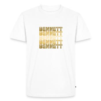 Bennett - T-shirt Premium bio Homme - blanc - Devant - Nico (187cm)