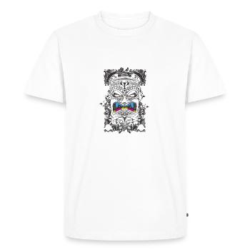 Dieu asiatique - T-shirt Premium bio Homme - blanc - Devant - Nico (187cm)