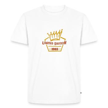 1983 - T-shirt Premium bio Homme - blanc - Devant - Nico (187cm)