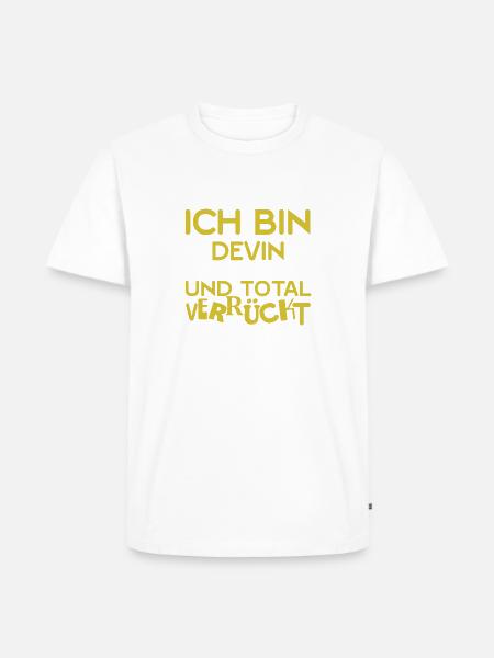 Vorname Devin - Männer Premium Bio T-Shirt - 
