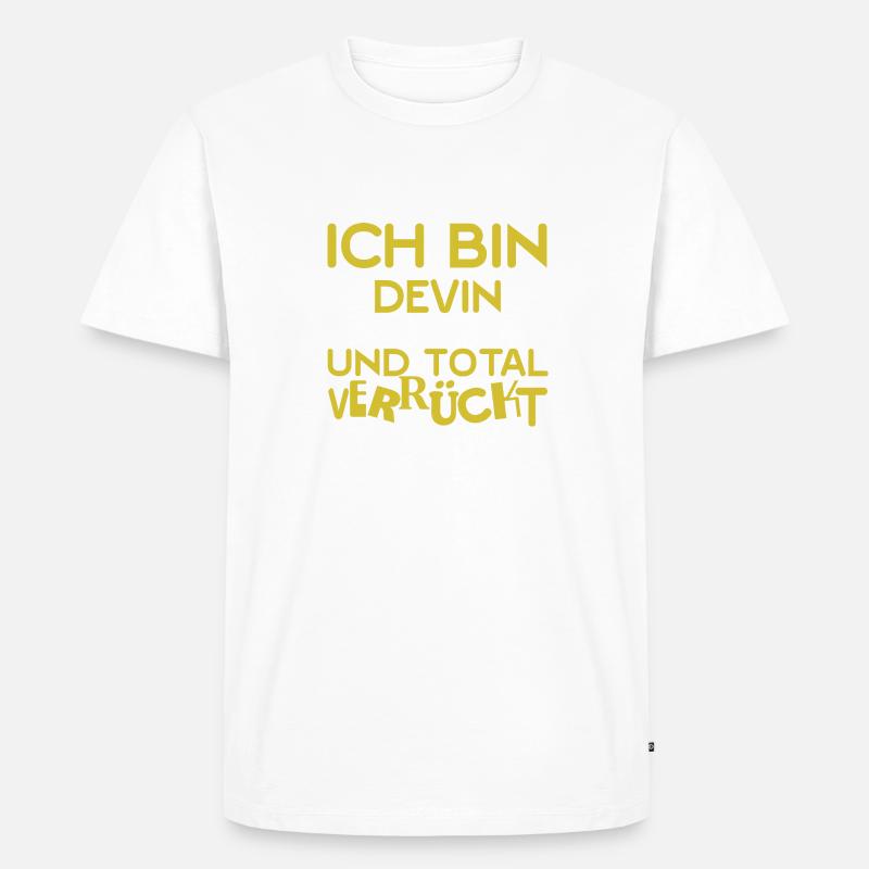 Vorname Devin - Männer Premium Bio T-Shirt - undefined