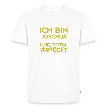 Joshua as Joshua - Men's Premium Organic T-Shirt - white - Front - Nico (187cm)