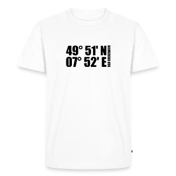 Bad Kreuznach coordinates - Men's Premium Organic T-Shirt - white - Front - Nico (187cm)