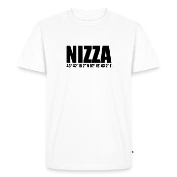 Nice coordinates - Men's Premium Organic T-Shirt - white - Front - Nico (187cm)