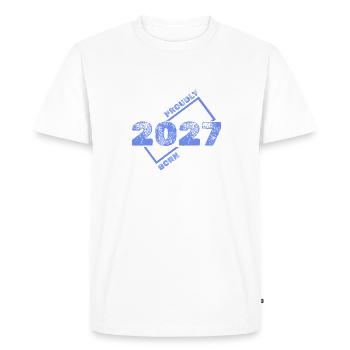 2027 - T-shirt Premium bio Homme - blanc - Devant - Nico (187cm)