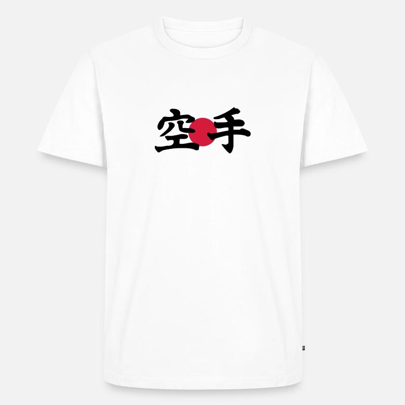 karate - Männer Premium Bio T-Shirt - Weiß
