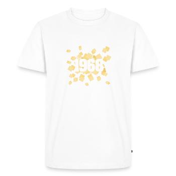 1968 1968 - T-shirt Premium bio Homme - blanc - Devant - Nico (187cm)