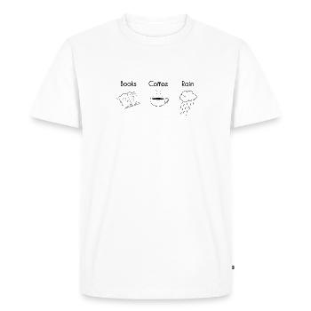 Poète Poésie Poète Poésie I Don - T-shirt Premium bio Homme - blanc - Devant - Nico (187cm)