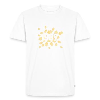 Année : 1987 - T-shirt Premium bio Homme - blanc - Devant - Nico (187cm)