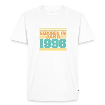 Année : 1996 - T-shirt Premium bio Homme - blanc - Devant - Nico (187cm)