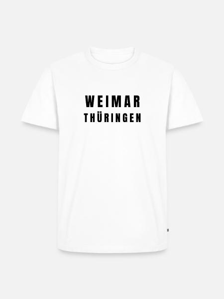 Weimar, Thuringia - Men's Premium Organic T-Shirt - white