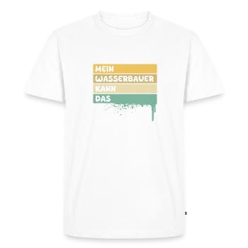 Ingénieurs hydrauliques - T-shirt Premium bio Homme - blanc - Devant - Nico (187cm)