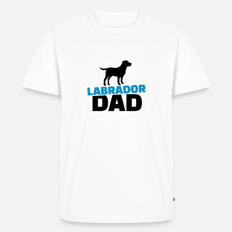 Labrador - Männer Premium Bio T-Shirt - Weiß