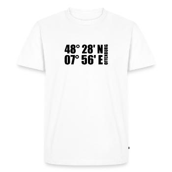 Offenburg coordinates - Men's Premium Organic T-Shirt - white - Front - Nico (187cm)