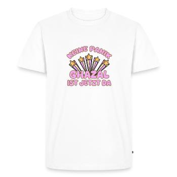 Nom de femme Ghazal - T-shirt Premium bio Homme - blanc - Devant - Nico (187cm)
